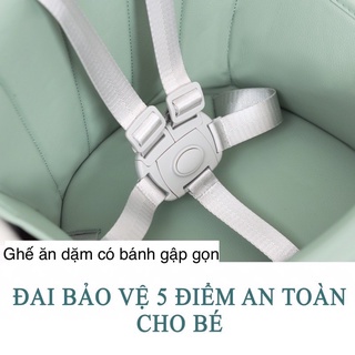 Ghế Ăn Dặm Gấp Gọn Umoo Có Bánh Xe Điều Chỉnh Độ Cao 2 Cấp Độ UM-0491