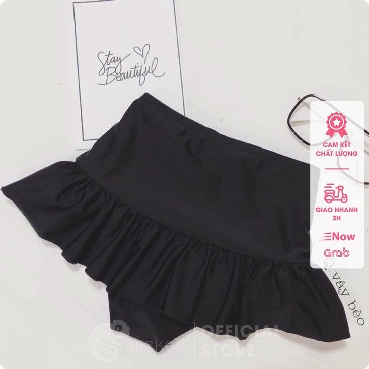 Quần, Váy bikini đi biển, đồ bơi cho nữ màu đen đạ dạng mẫu mã