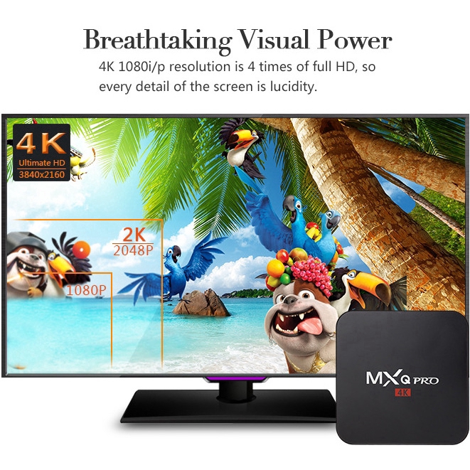 【COD】NEWSET 5G TV BOX  MXQ PRO 4K Smart TV Box 1G+8G Rk3229 Quad Core Android 7.1 3D Player Mxqpro