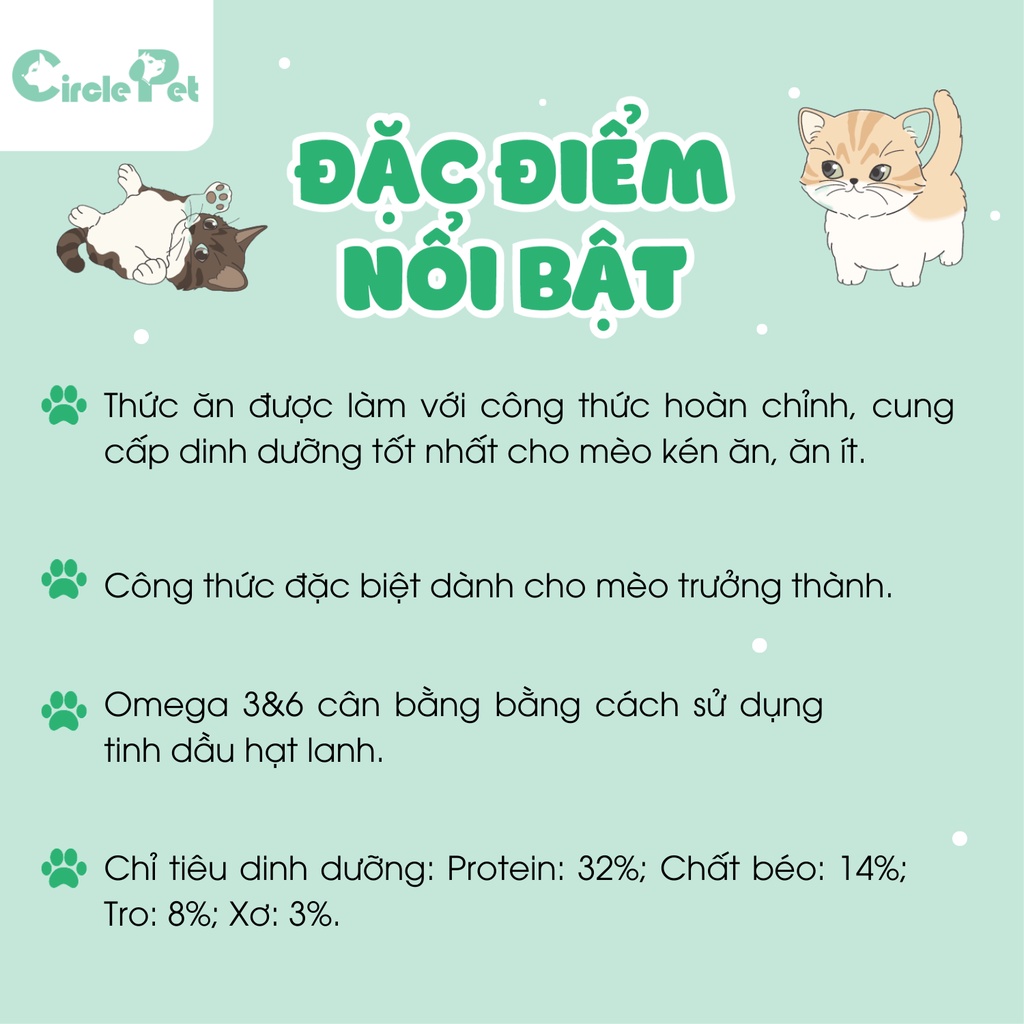 Thức Ăn Hạt Reflex Adult Cat Food Chicken &amp; Rice Cho Mèo Trưởng Thành Vị Thịt Gà &amp; Gạo Túi 2 kg - Circle Pet