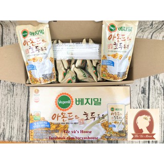 Sữa đậu nành hạnh nhân óc chó Vegemil - Hàn Quốc - Thùng 20 gói