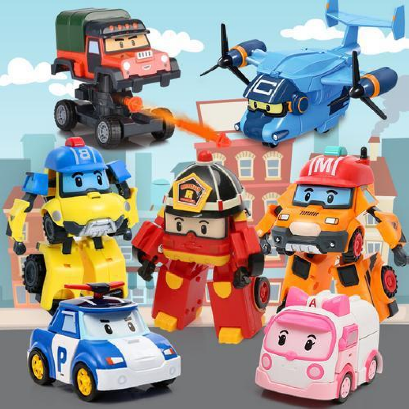 Đồ Chơi Xe Biến Hình Thành Robot Robocar Poli Độc Đáo Vui Nhộn Cho Bé