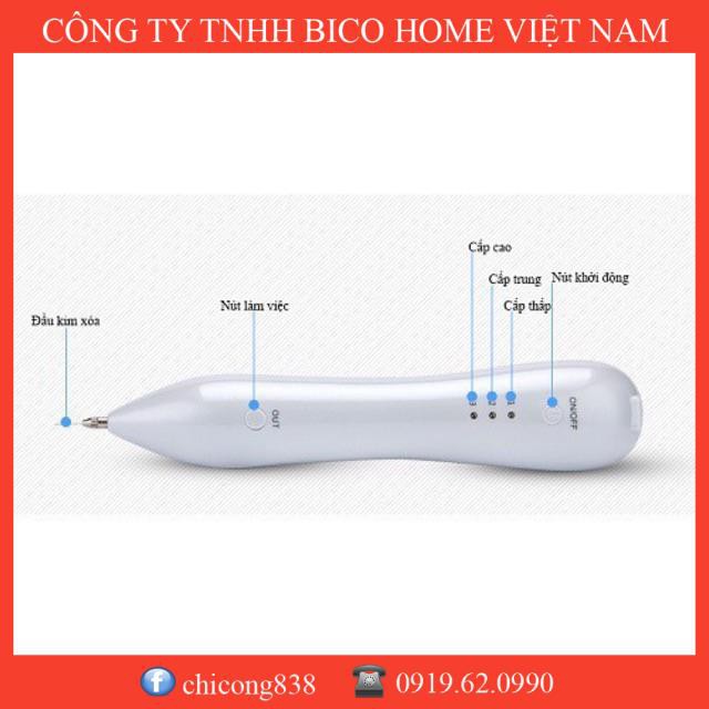 Máy đốt mụn ruồi mụn thịt - tàn nhang cầm tay mini 3 cấp độ