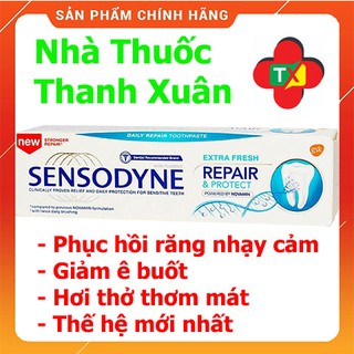 Kem Đánh Răng Sensodyne Repair & Protect  100g cho răng e buốt