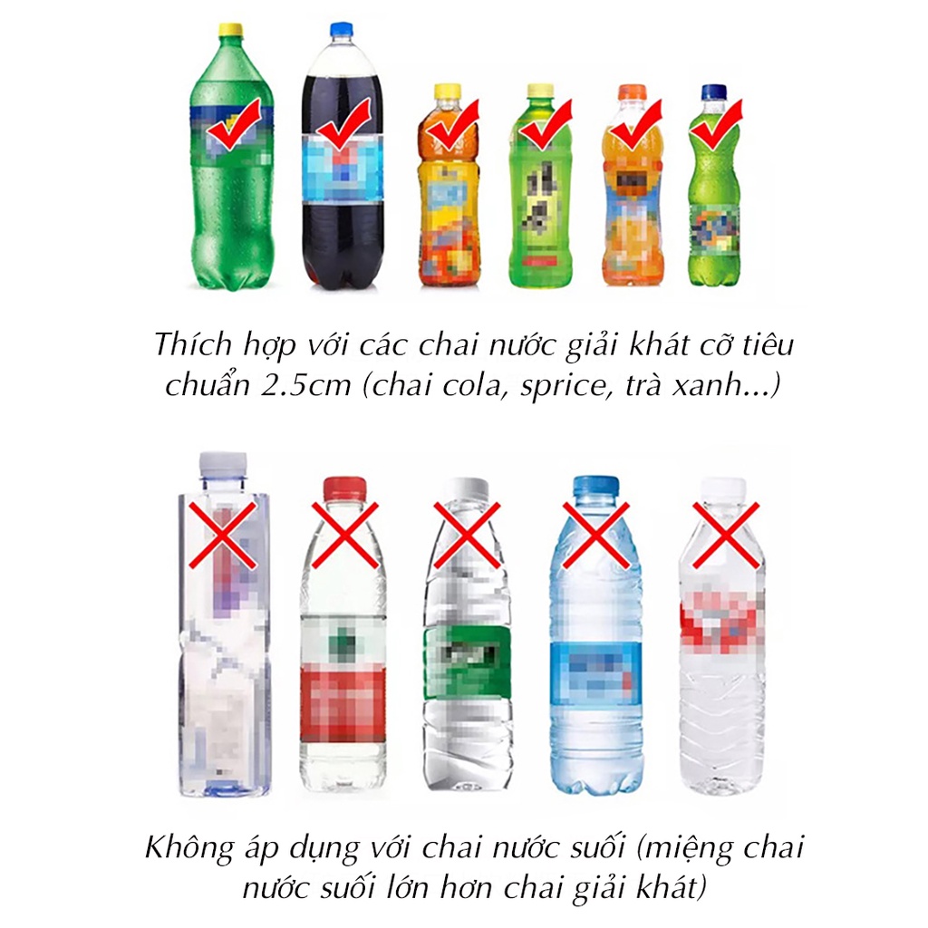 Vòi phun xịt nước gia đình bình tăng áp lực không khí tưới cây gắn chai nước giải khát