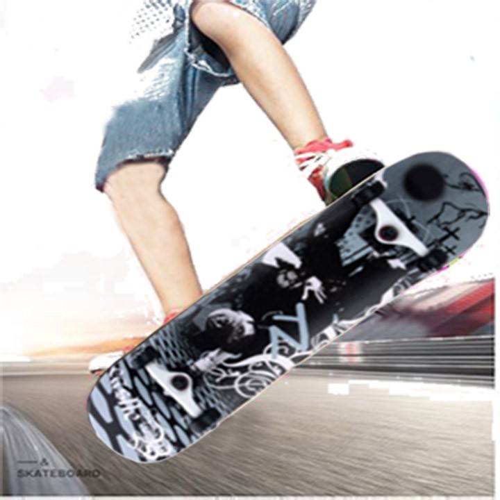 VÁN TRƯỢT THỂ THAO MẶT NHÁM CAO CẤP - VÁN SKATEBOARD GỖ PHONG 7 LỚP SIÊU HẠNG