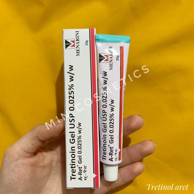 Tretinoin Aret gel 0.1%, 0.05%, 0.025%- Tre Ấn giúp giảm mụn chống lão hóa