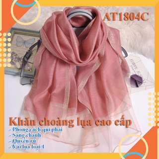 Khăn lụa choàng cổ phong cách hàn quốc- khăn quàng cổ cao cấp  AT1804 B