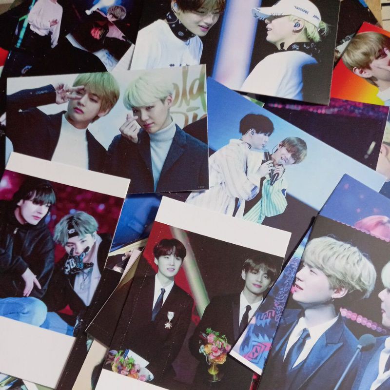 LOMO CARD 81 ảnh BTS Couple TAEGI - V + SUGA