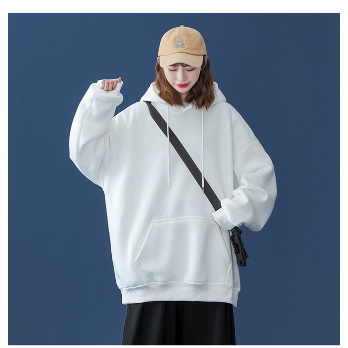 Áo hoodie thể thao Ifnicefuture dáng rộng đơn giản thời trang mới có mũ phản quang cho nam và nữ