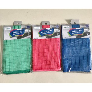 Dòng khăn lau đa năng - combo 3 khăn lau siêu sạch đa năng caro 35x40 - homeinno