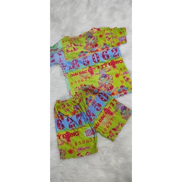 Bộ tay ngắn quần đùi thun lạnh thái cho bé trai/gái