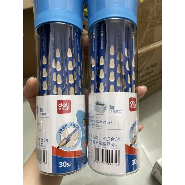 Bút chì định vị Deli hộp 30 bút tặng gọt chì