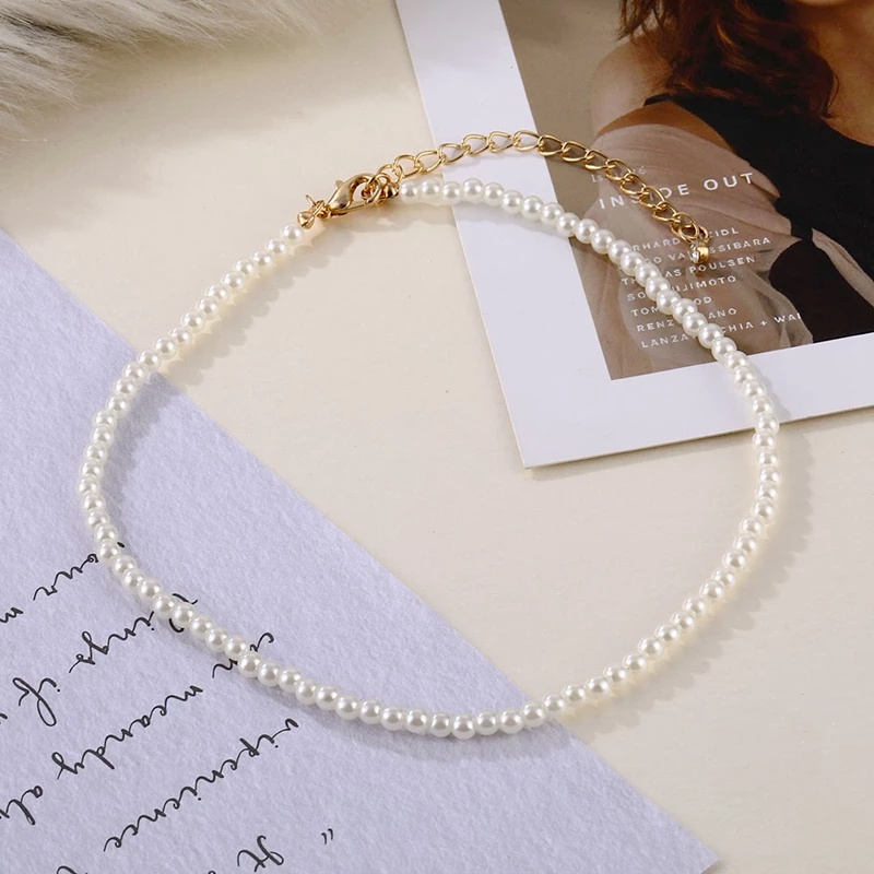 Vòng Cổ Choker Ngọc Trai Giả Thời Trang Thanh Lịch Cho Nữ