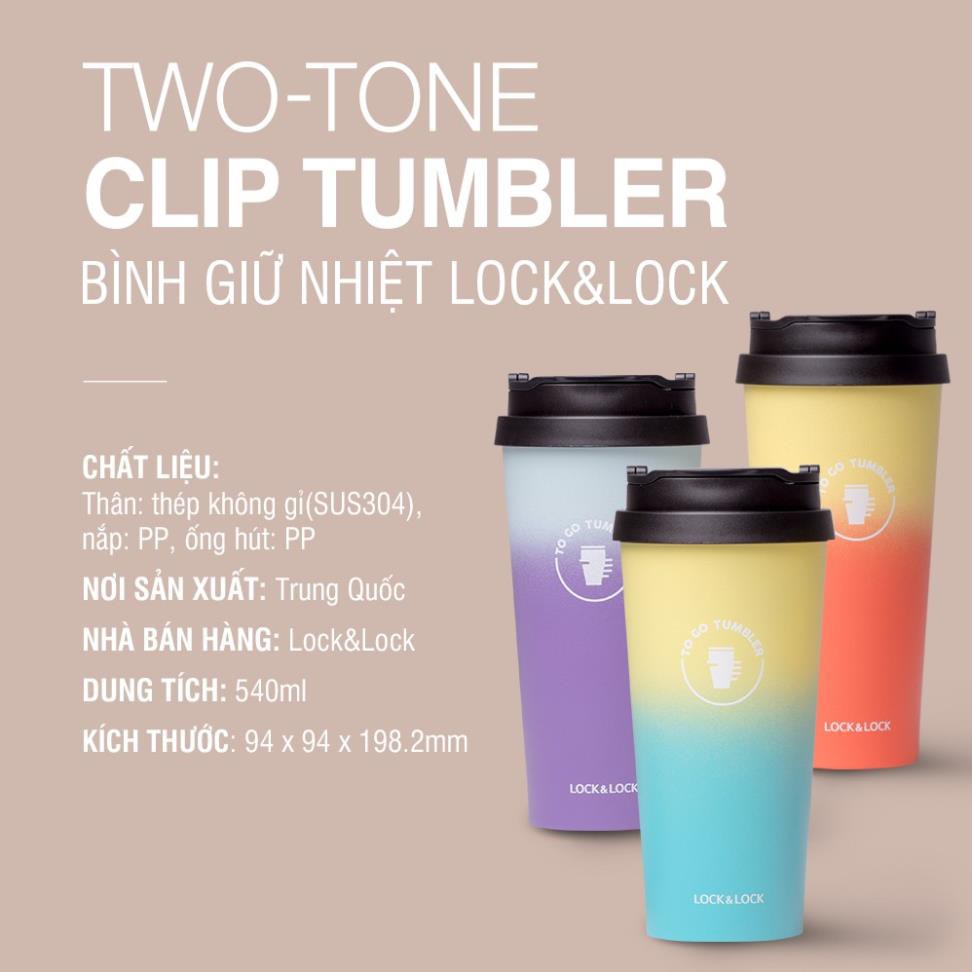 Bình giữ nhiệt Lock&Lock Two-tone Clip 540ml LHC4151