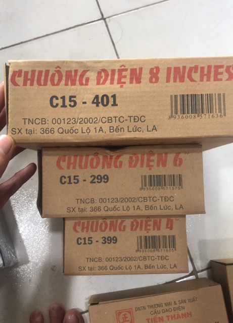 Chuông điện Tiến Thành 8", 6",4" ( chính hãng )220vac