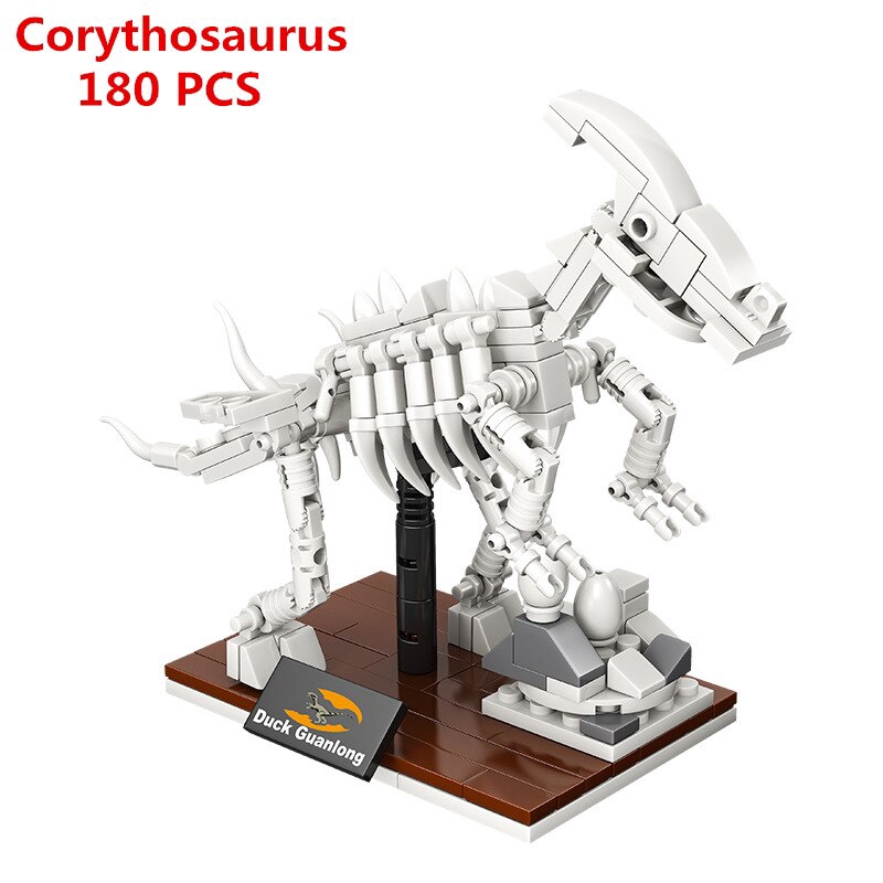 Jurassic Park Dinosaur Museum Tyrannosaurus Rex Fossil Skeleton Model Childrens Assembled Building Block Kids Toys