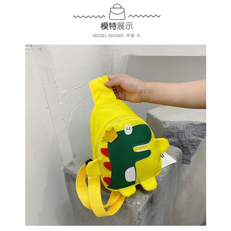 Túi Đeo Chéo Ngực Hình Khủng Long Dễ Thương Cho Bé