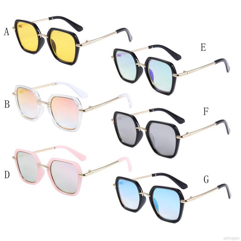 Kính mát nhiều màu chống tia UV phong cách Retro cho bé