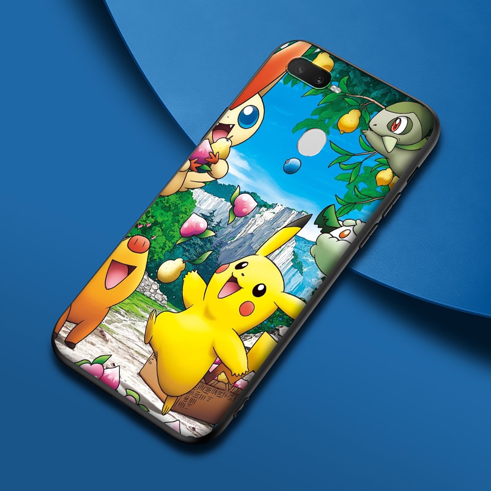 Realme 2 3 5 5i 5s 6 C2 C3 6i Q Pro TPU Soft Silicone Case Casing Cover PZ126 Pokemon