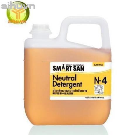 Nước rửa chén trung tính đậm đặc Neutral Detergent N-4, 5kg ( Có thể pha loãng 15 lần )