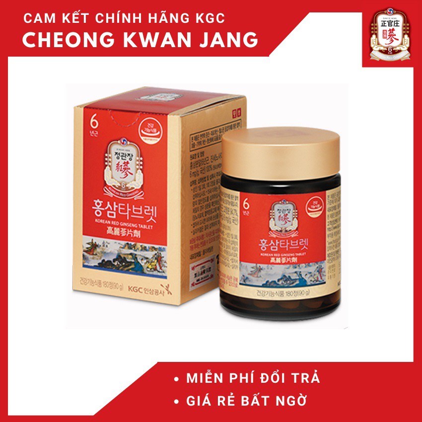 Viên nén hồng sâm KGC 90g 180 viên Cheong Kwan Jang - Korean Red Ginseng Tablet 90g
