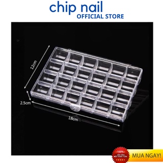 Khay meka 24 ô đựng charm đá phụ kiện