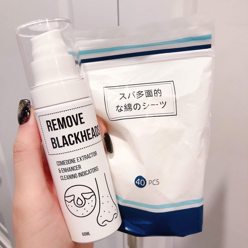 Ủ mũi xử lý mụn đầu đen Remove Blackheads 60ml (Tặng kèm bông tẩy trang gói 40miếng) | BigBuy360 - bigbuy360.vn