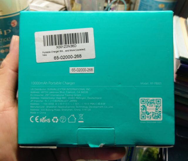 Sale Sale Sale. Nhập từ Mỹ - Pin sạc dự phòng RAVPower 10.000mAh - công nghệ Ismar+ BH 12 tháng.