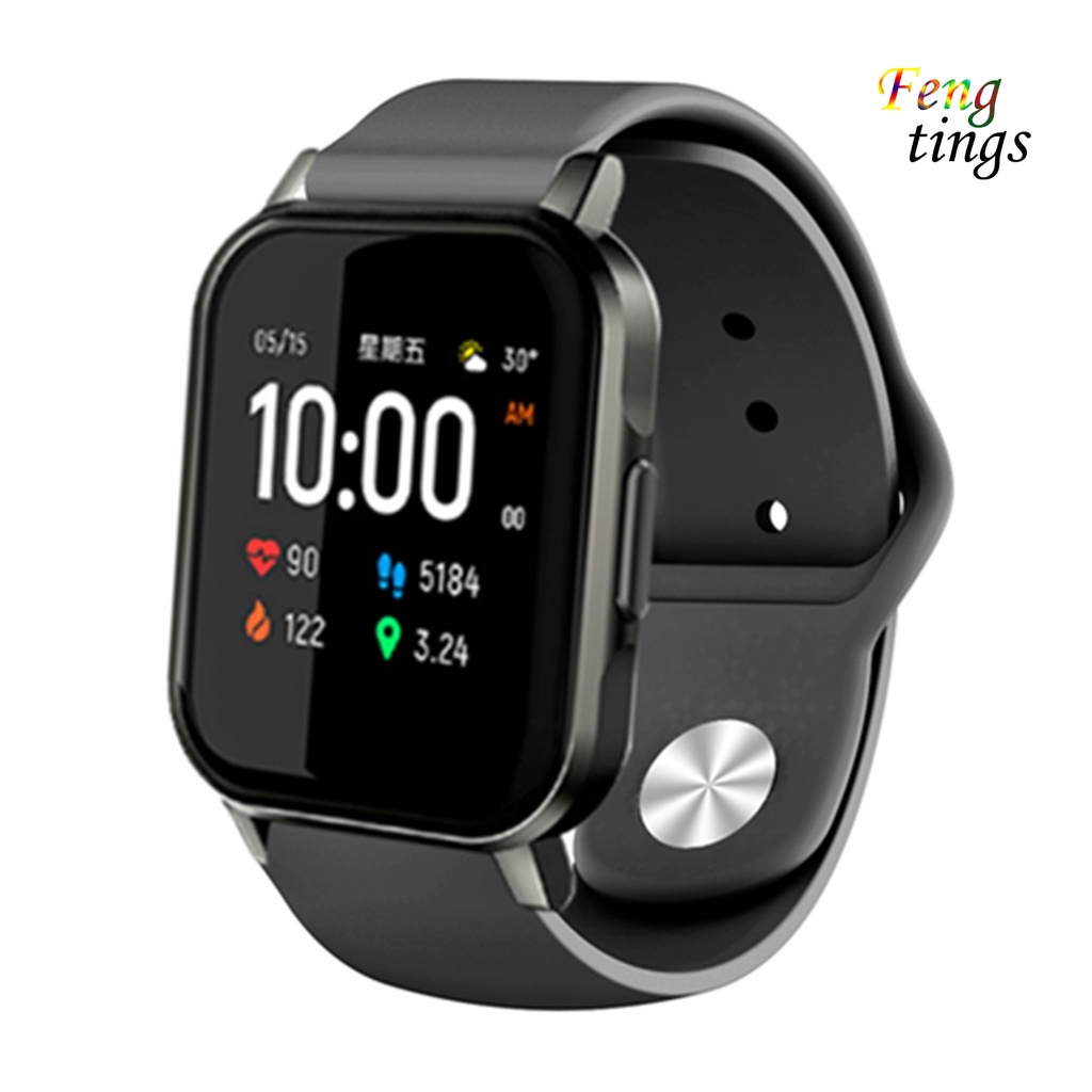 Dây Đeo Thay Thế Chất Liệu Silicon Màu Trơn Cho Xiaomi Haylou Solar Ls02