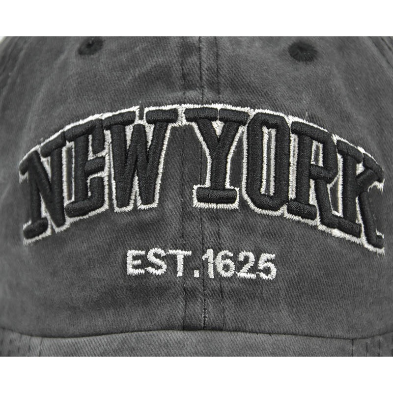 Mũ Lưỡi Trai Thêu Chữ New YORK 19131 Phong Cách Retro