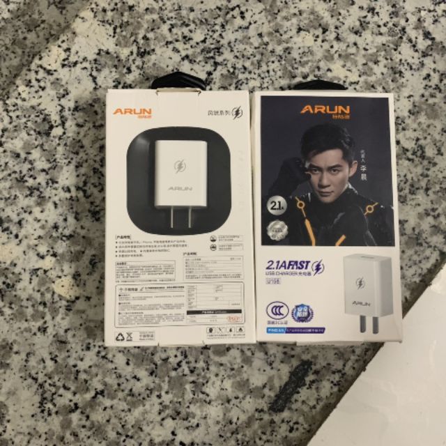 Củ sạc nhanh arun 2 cổng 2.1A U215