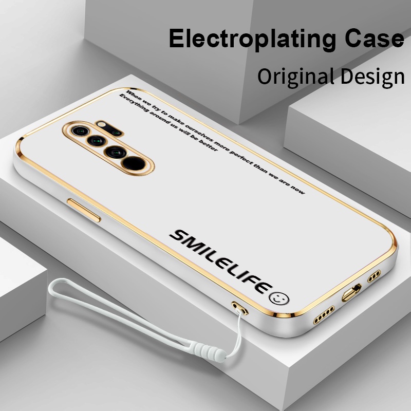 Ốp Điện Thoại Silicon Mềm Khung Vuông Mạ Điện Sang Trọng Chống Sốc Và Mồ Hôi Cho Redmi Note 8 Pro