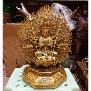Tượng phật bà nghìn mắt nghìn tay cao 25cm, phật bà thiên thủ thiên nhãn, giá tượng thiên thủ thiên nhãn