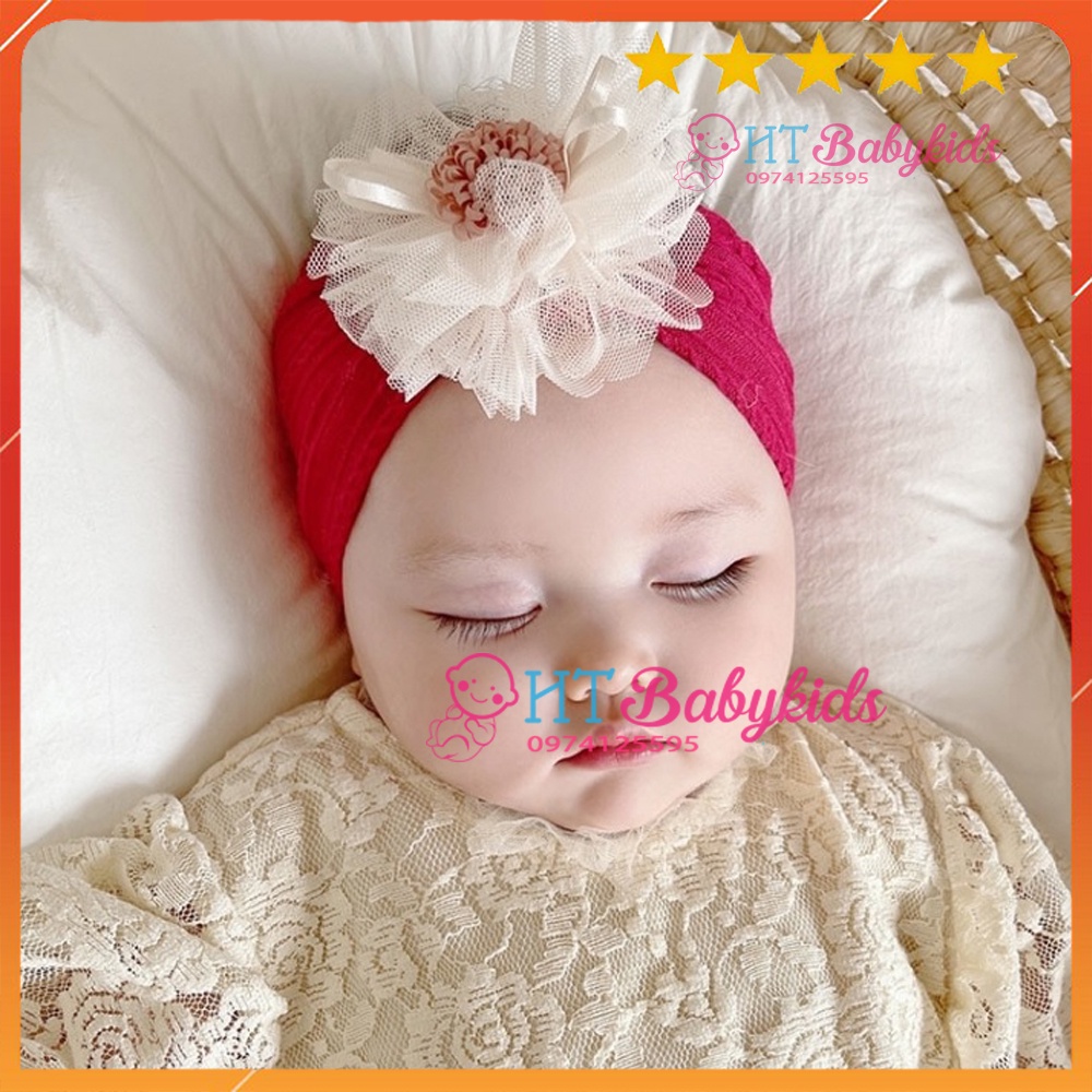 Tuban Băng Đô Tóc Len Gân Hoa Tuyết Phong Cách Hàn Quốc Đáng Yêu Cho Bé Gái