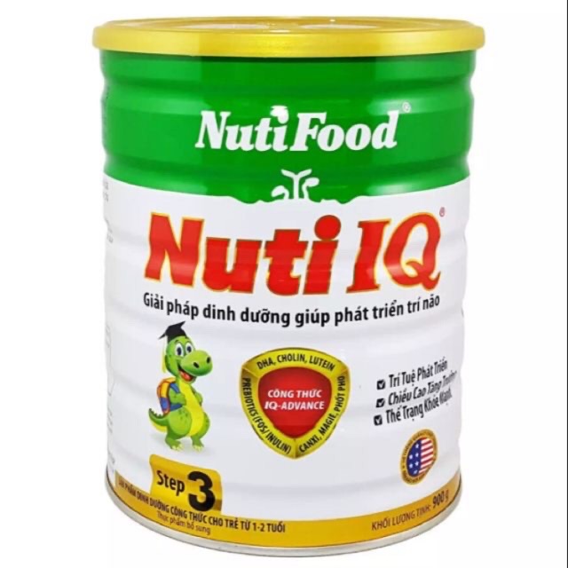 Sữa bột Nuti IQ Step 3 900g dành cho trẻ từ 1-2 tuổi