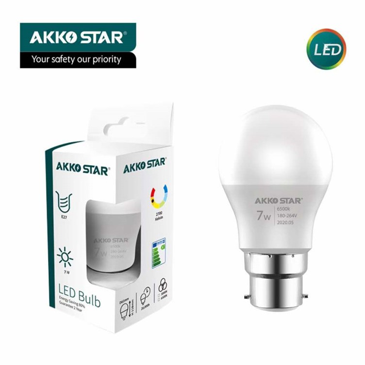 Bóng đèn led bulb tròn 12W tiết kiệm điện năng 80% - AKKO STAR