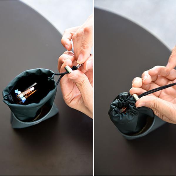 Túi Da Dây Rút Đựng Mắt Kính Tiện Dụng