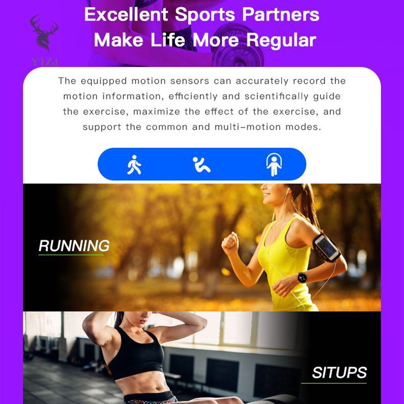 Bộ Đồng Hồ Thông Minh Giúp Đo Nhịp Tim / Huyết Áp Chuyên Dụng