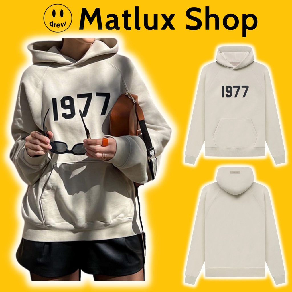[BEST QUALITY] Áo hoodie FEAR OF GOD ESSENTIALS 1977 Wheat chất liệu nỉ bông cao cấp, Áo nỉ 1977