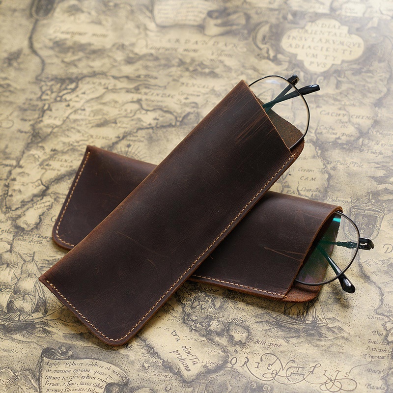 Túi Đựng Bút Bằng Da Mềm Màu Trơn Đa Năng Tiện Dụng