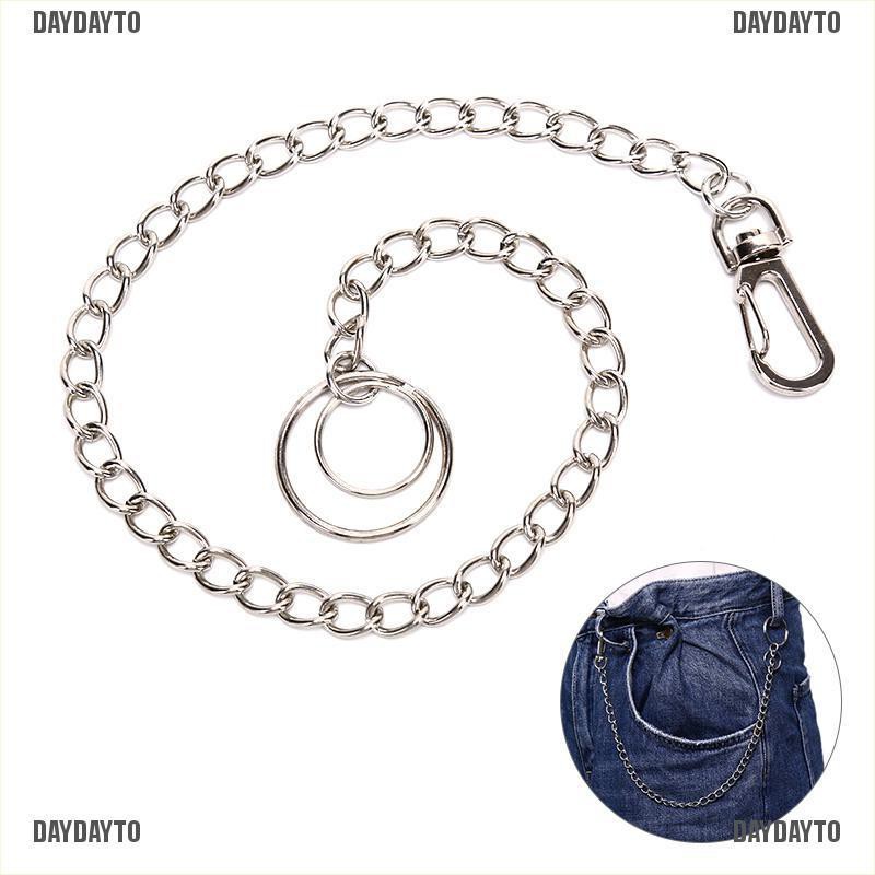 Daydayto Móc Khóa Kim Loại Dạng Chuỗi Dài Quần Jean Hipster