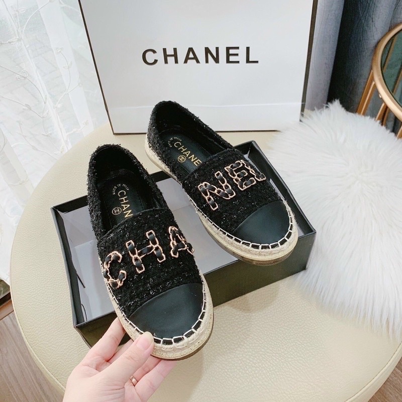 giày lười chanel xích ( mẫu mới - ảnh thật )