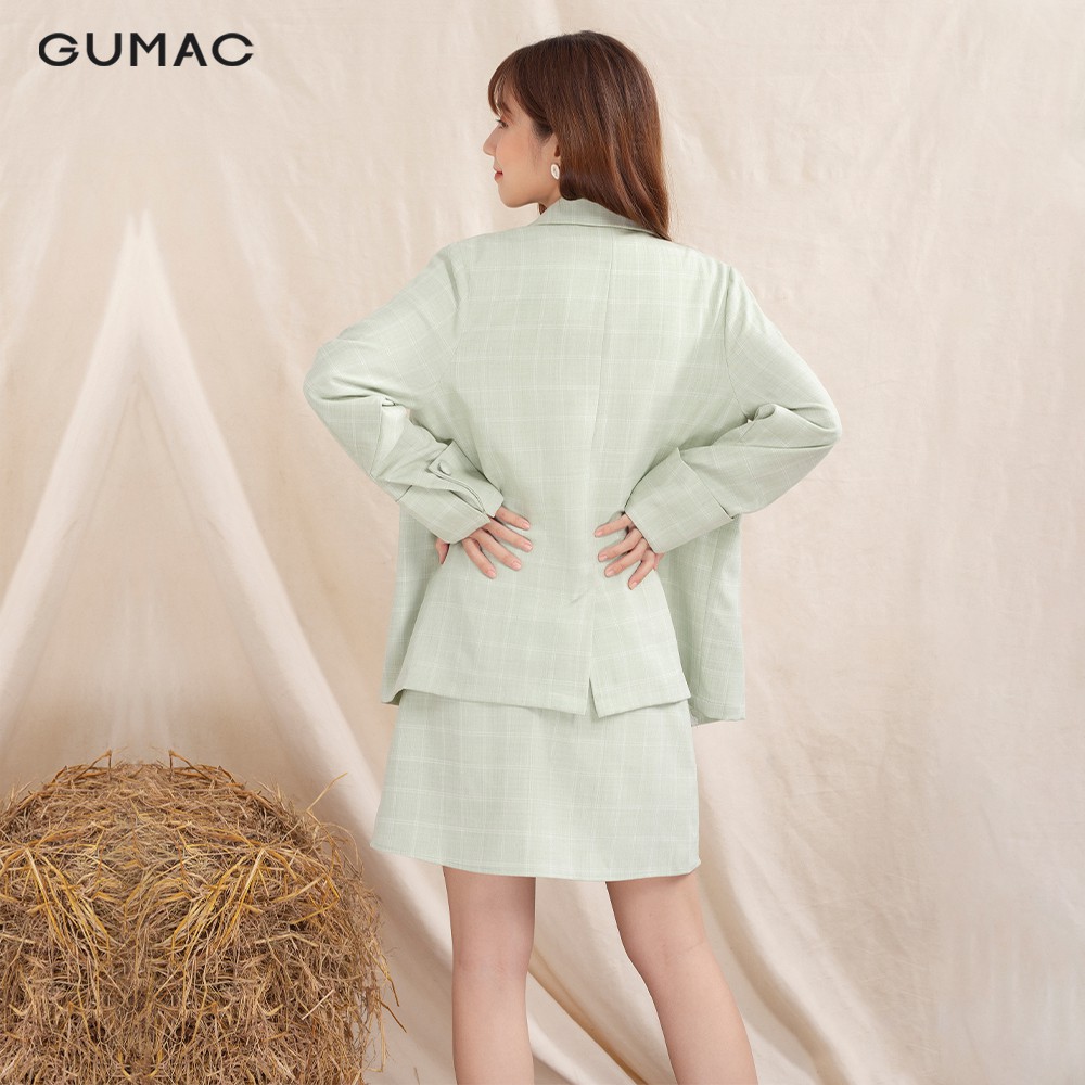 [Mã WABRGU152 giảm 10% tối đa 50k đơn từ 250k] Chân váy ngắn 2 nút VA10136 GUMAC | BigBuy360 - bigbuy360.vn