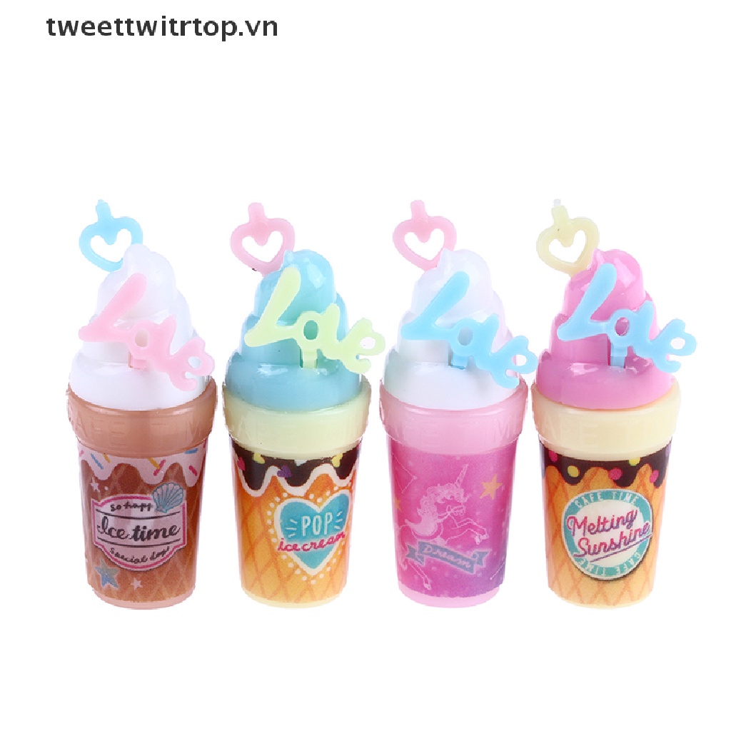 1 / 4 Ly Nước Ép Trái Cây Mini Tỉ Lệ 1 / 12 Trang Trí Nhà Búp Bê