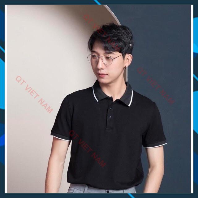 [ẢNH THẬT] ÁO POLO PHỐI VIỀN CHẤT THUN CÁ SẤU, ÁO THUN NAM CÓ CỔ VỀ ĐỦ 2 MÀU QTVN | BigBuy360 - bigbuy360.vn