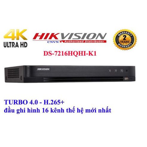 Đầu ghi hình 16 kênh Turbo HD 4.0 Hikvision DS-7216HQHI-K1  - Hàng chính hãng