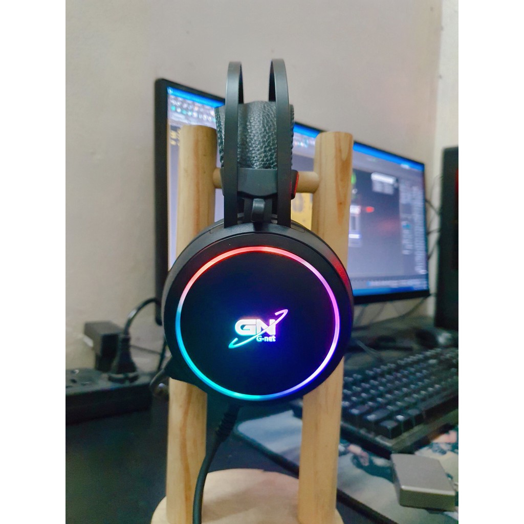 Tai Nghe Gaming GNET G09 7.1 LED RGB - Có Mic, Màu đen - Hàng Chính Hãng - Máy Tính 2T