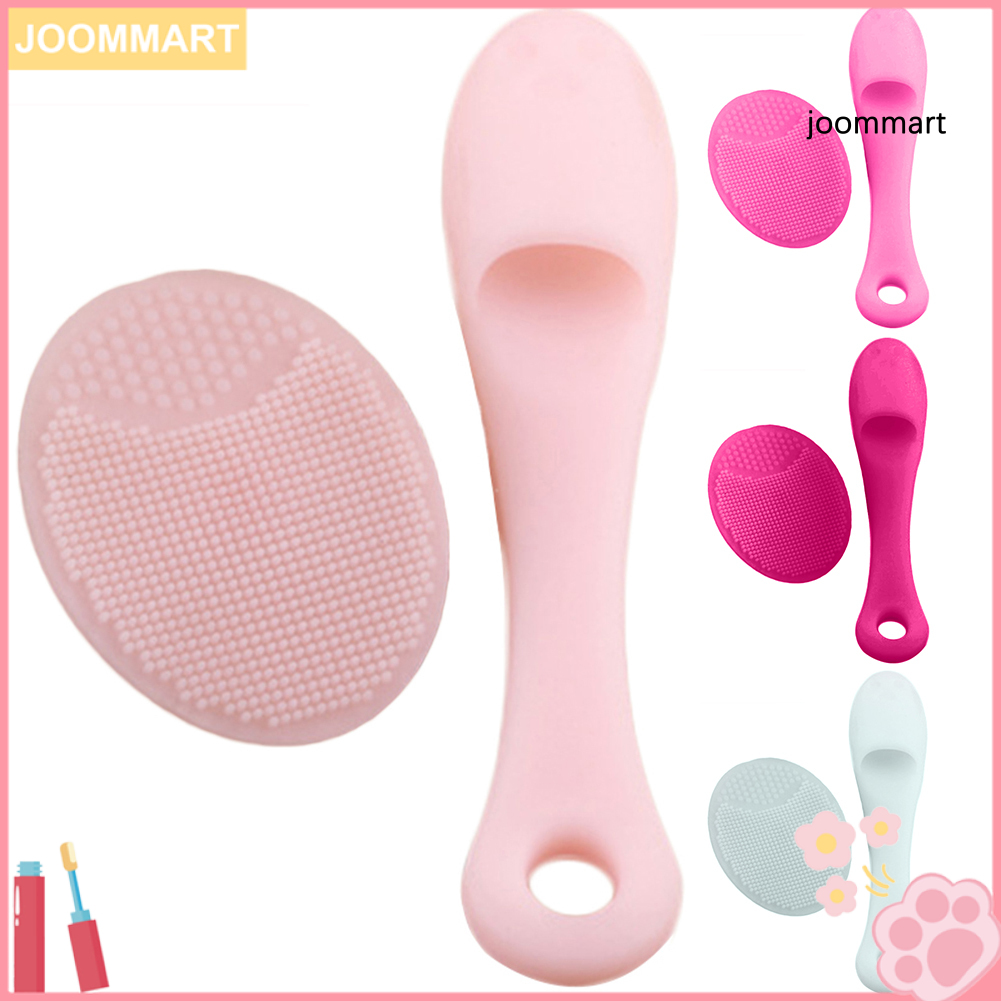 Set 2 cọ rửa mặt bằng silicon mềm loại bỏ mụn đầu đen chăm sóc da hiệu quả