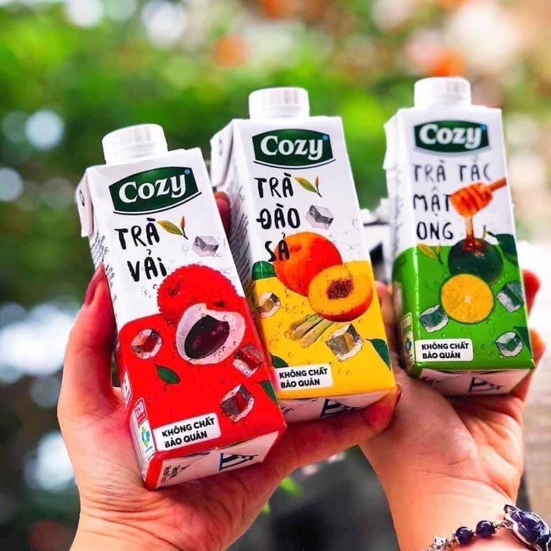 [Freeship Hcm] TRÀ TRÁI CÂY COZY NHIỀU VỊ 225Ml/hộp DATE 20.05.2022